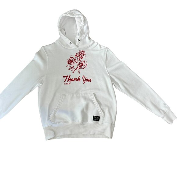 WESC White Hoodie – Men’s L / Women’s XL (Shrunk to Small Fit) – Thank You Rose - Picture 1 of 3